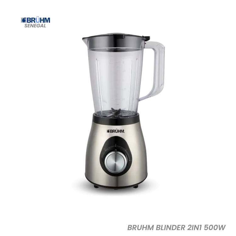 BRUHM BLENDER 2IN1 1.5L 500W BBP-15500PSM Hometech SA