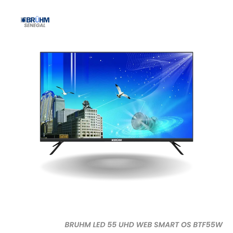 BRUHM LED 55 UHD WEB SMART OS BTF-55W Hometech SA