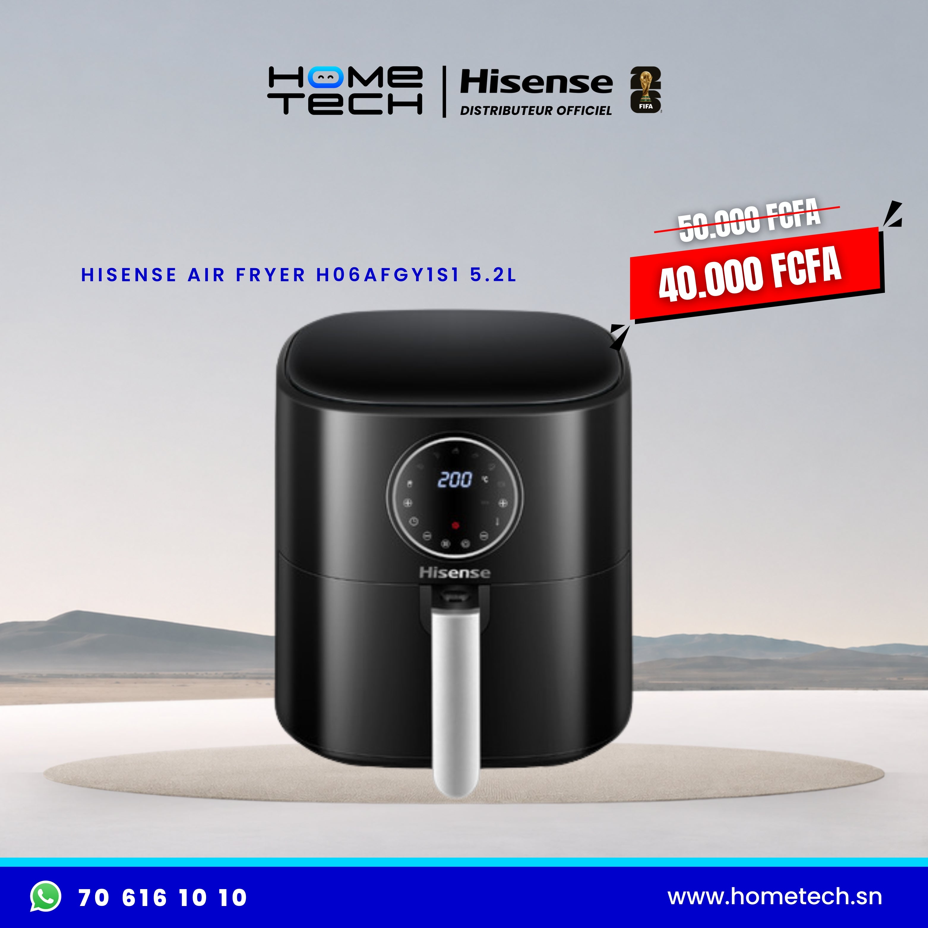 Hisense Air Fryer 5.2L