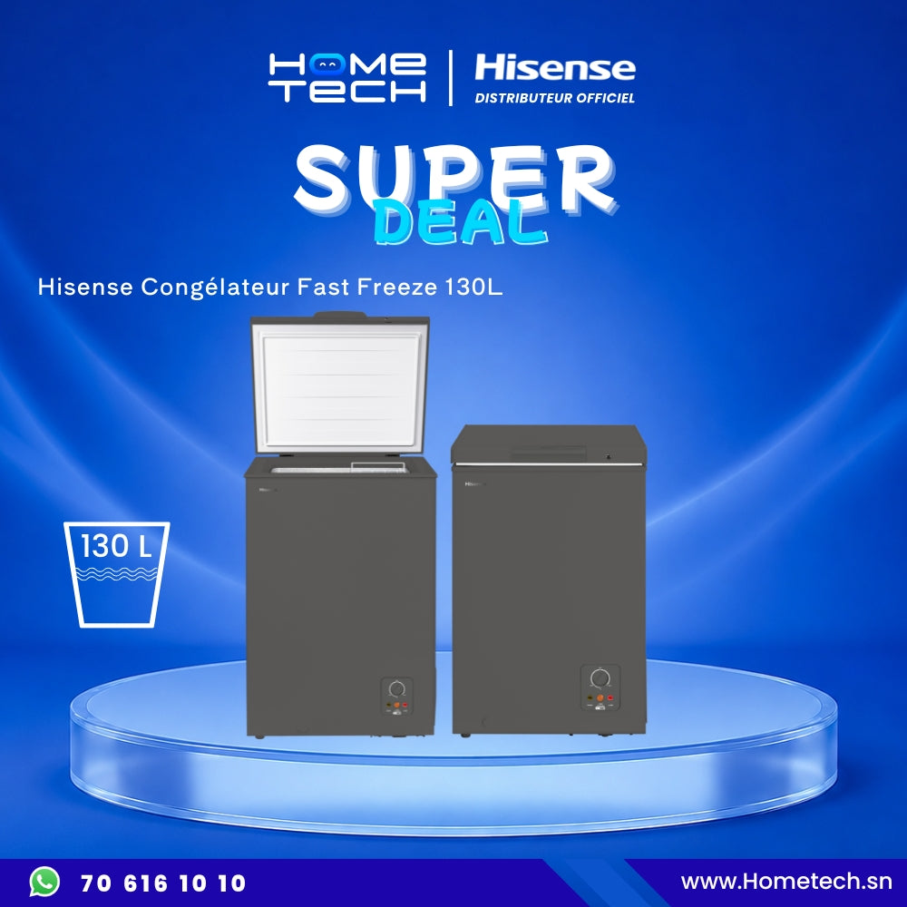 Congélateur Hisense FC‑130DD 55 cm Fast Freeze