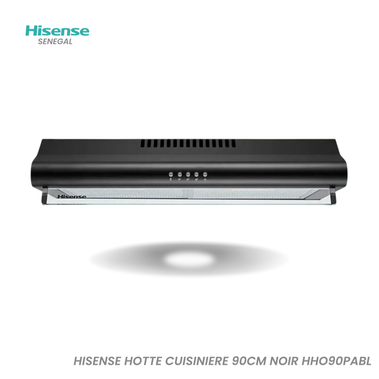 Hisense Hotte Cuisiniere 90CM Noir HHO90PABL