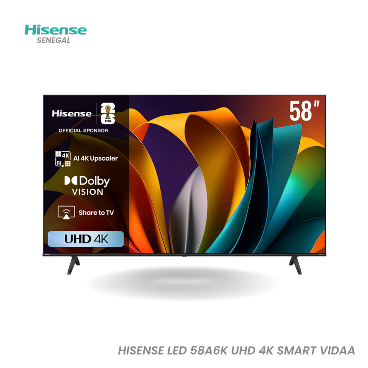 Hisense TV LED 58" Smart 4K UHD - 58A6K