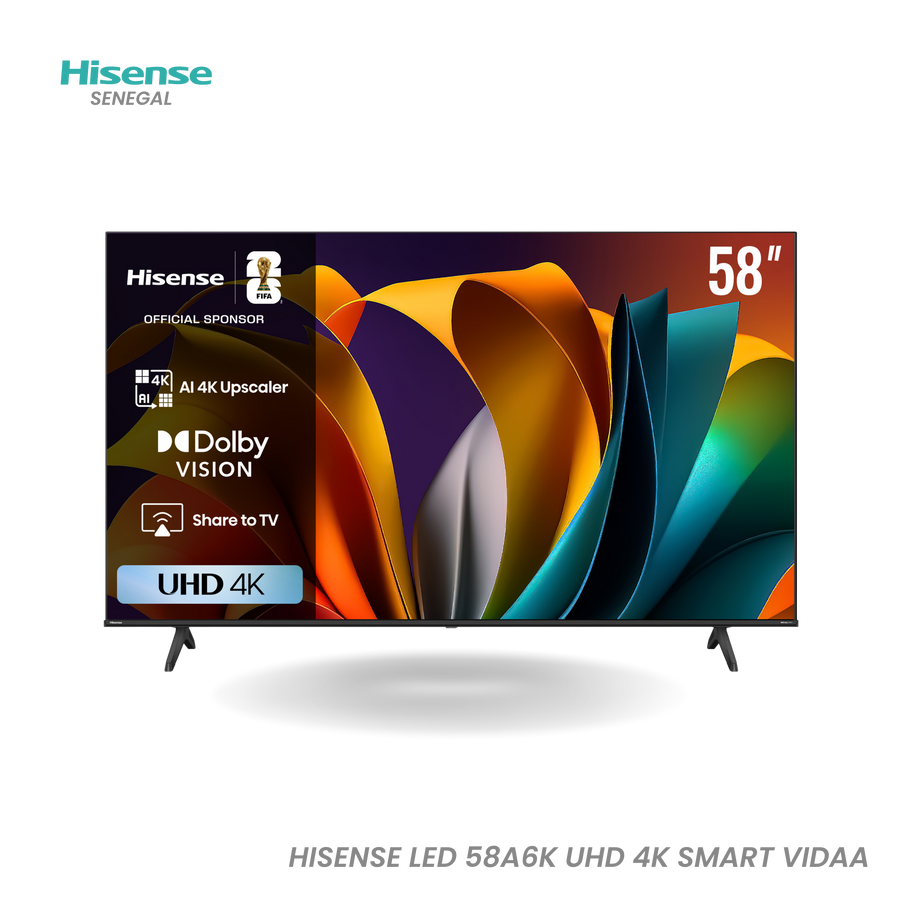 Hisense TV LED 58" Smart 4K UHD - 58A6K