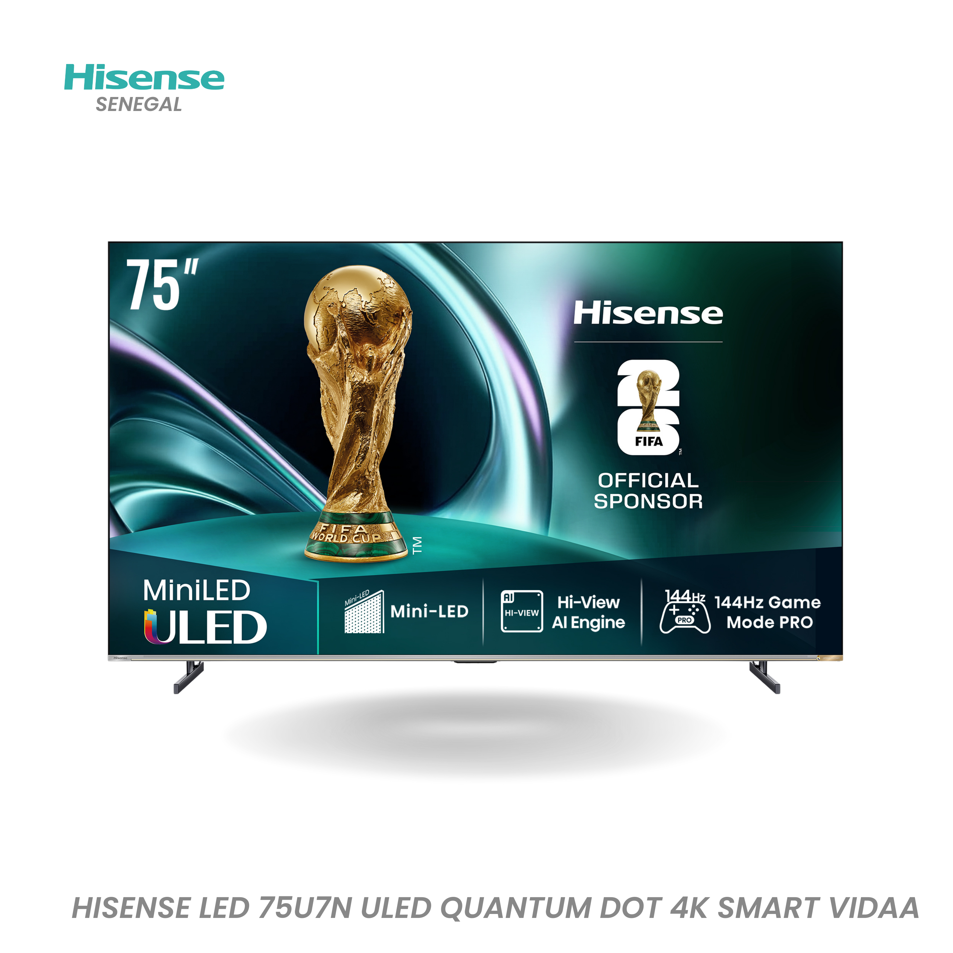 HISENSE TV 75U7N 4K SMART VIDEO