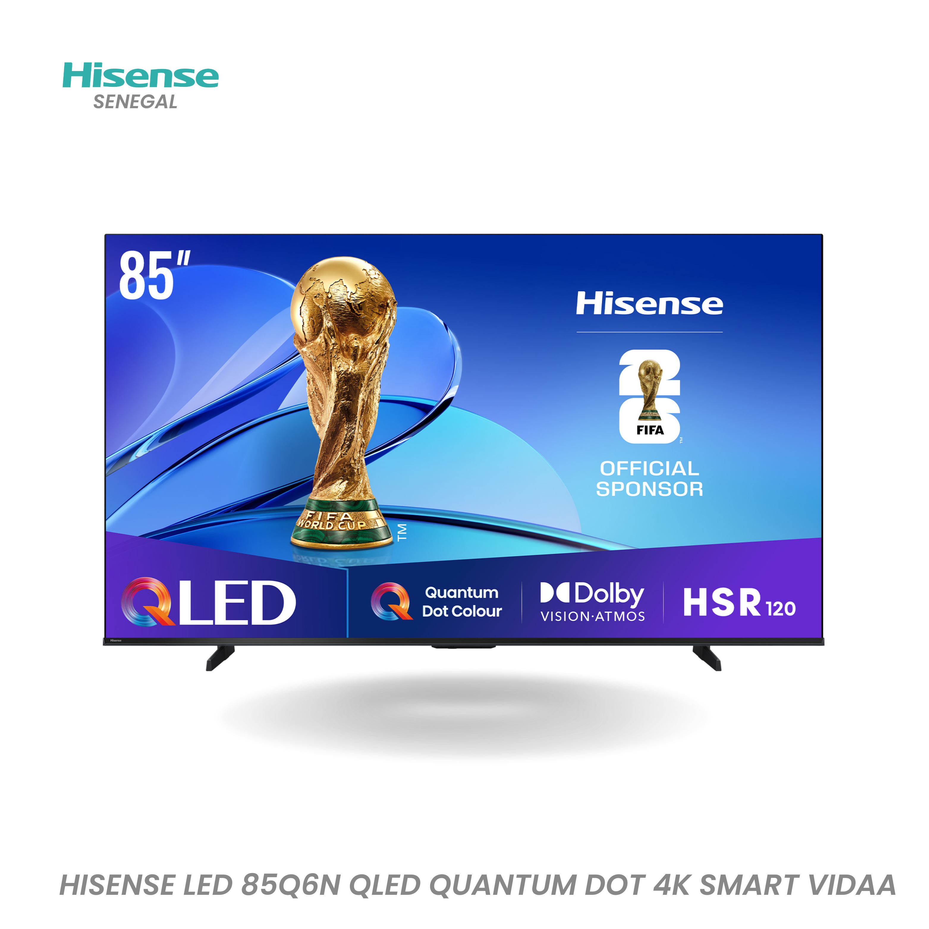 HISENSE LED 85Q6N QLED QUANTUM DOT 4K SMART VIDEO