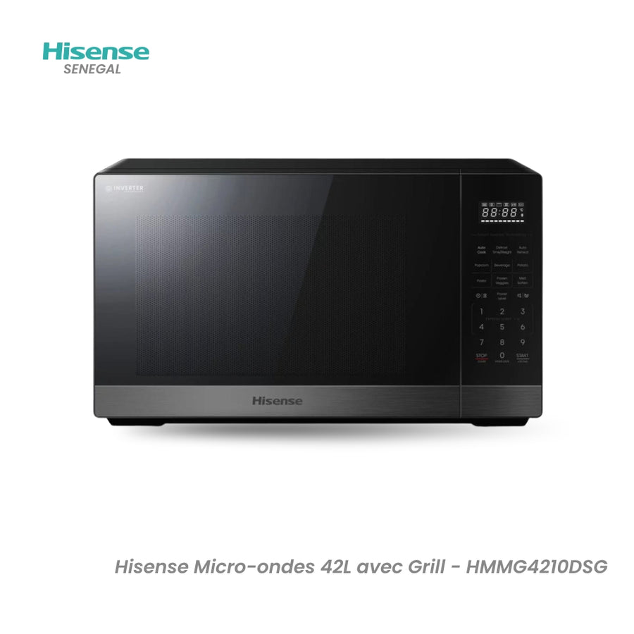 Hisense Micro-ondes 42L avec Grill - HMMG4210DSG