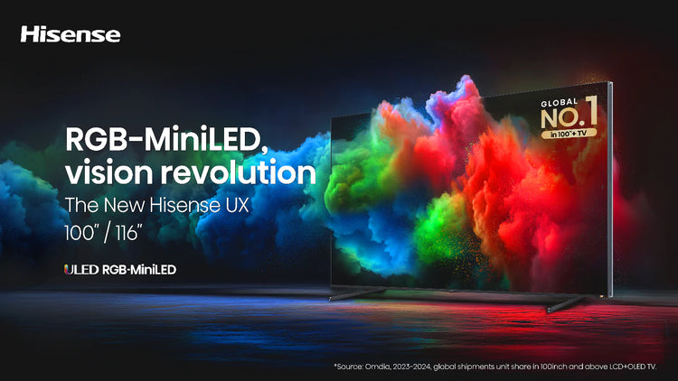 Nouveau téléviseur Hisense UX RGB Mini-LED 116 pouces
