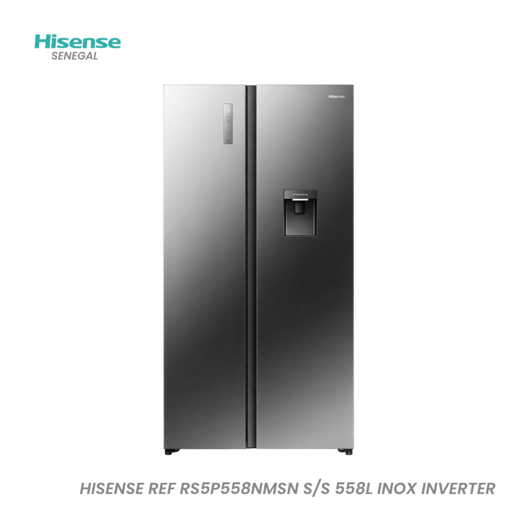 Réfrigérateur Américain Hisense Side-by-Side 529L - RS5P558NMSN