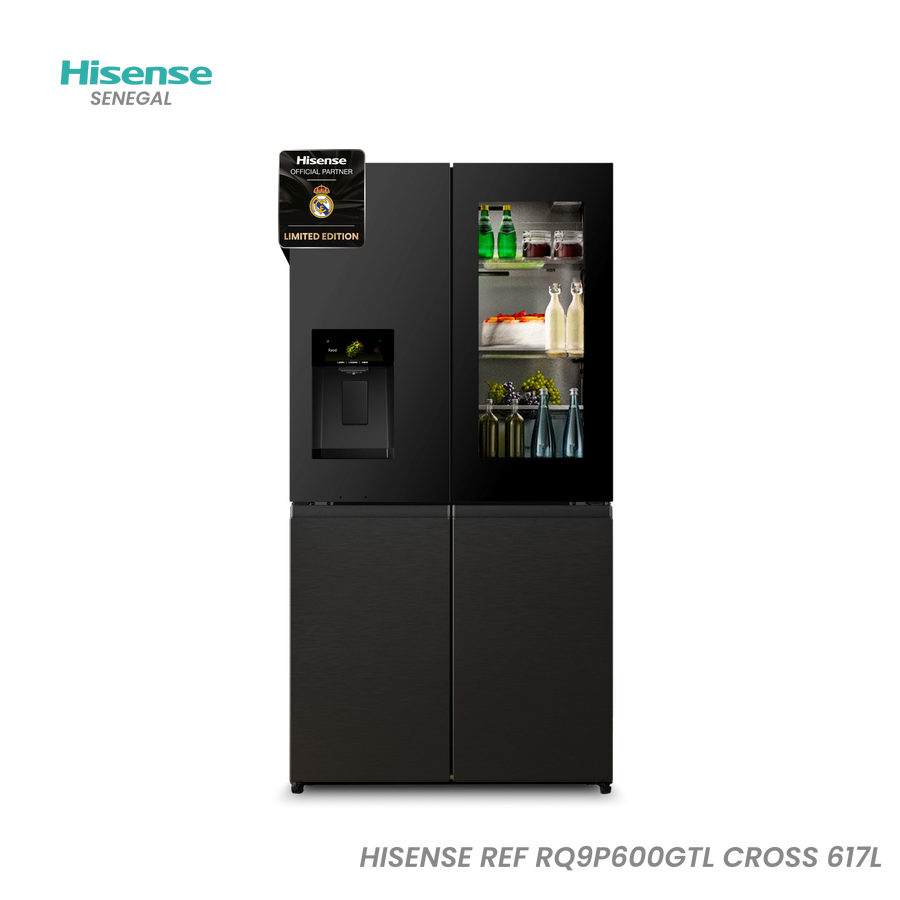 Réfrigérateur Américain Multi-Portes Hisense 617L Connecté - RQ9P600GTL