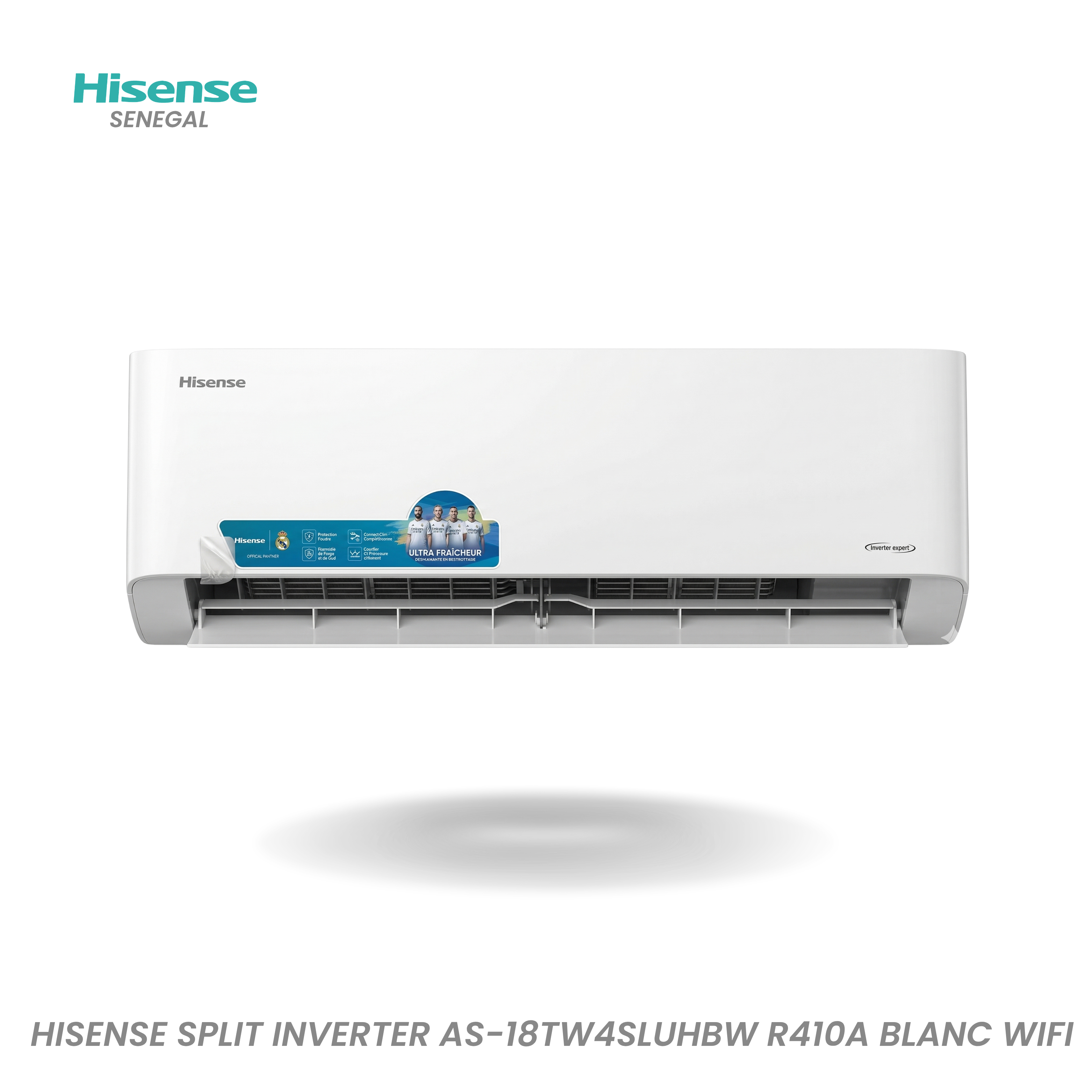 Hisense Split Inverter AS-18TW4SLUHBW R410A Blanc Wifi