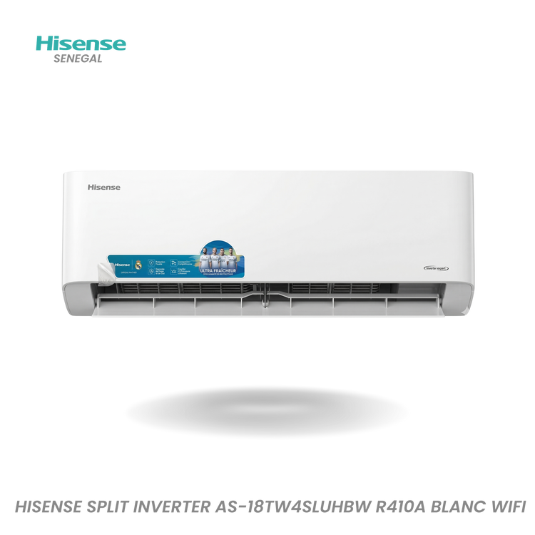 Hisense Split Inverter AS-18TW4SLUHBW R410A Blanc Wifi