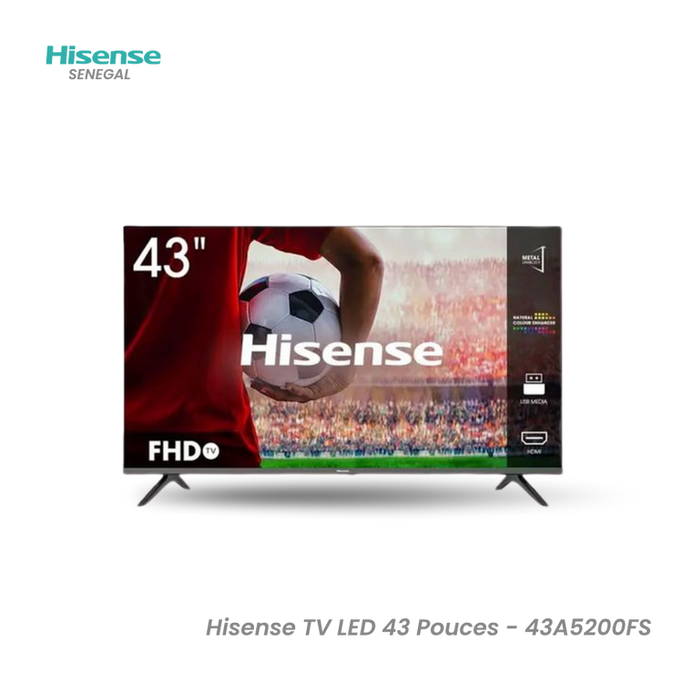 Hisense TV LED 43 Pouces - 43A5200FS