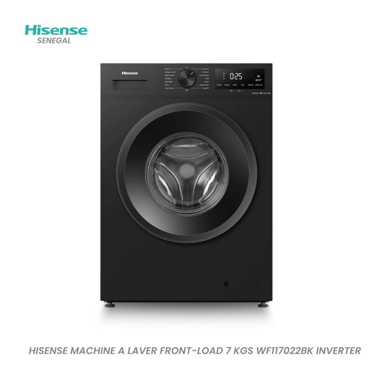 Hisense Machine A Laver Front-Load 7 KGS WF117022BK Inverter