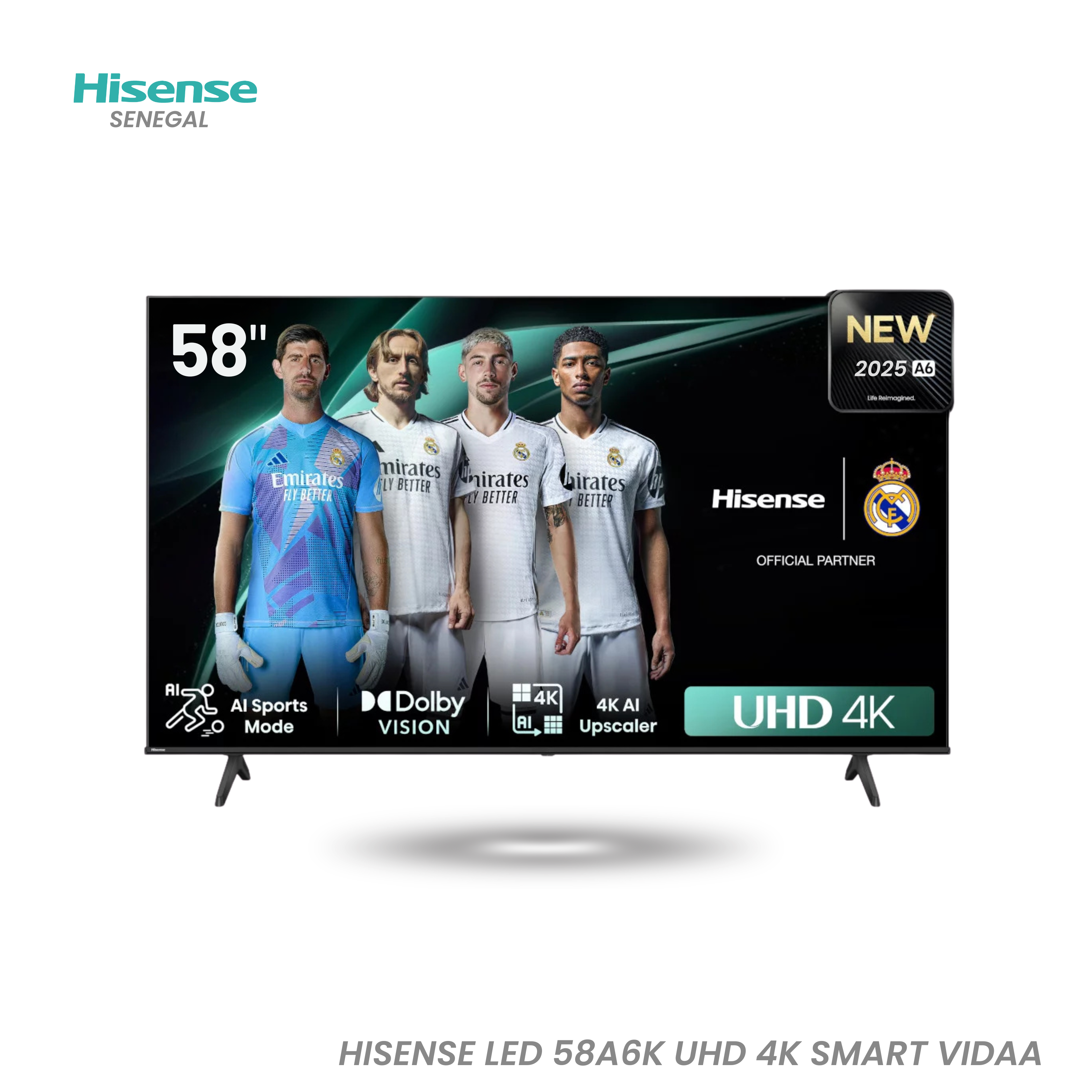 HISENSE TV 58A6K UHD 4K SMART VIDEO