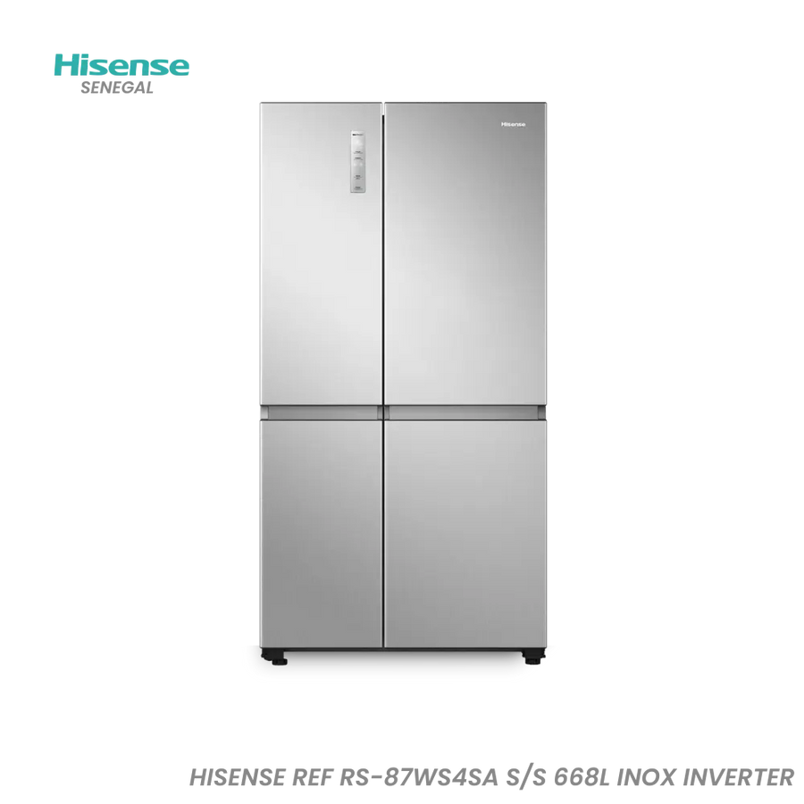 HISENSE REF RS-87WS4SA-S/S 668L INOX-INVERTER Hometech SA