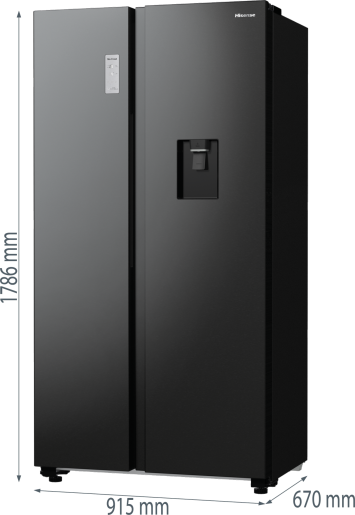 Réfrigérateur Américain Hisense Side-by-Side 529L - RS5P558NMSN