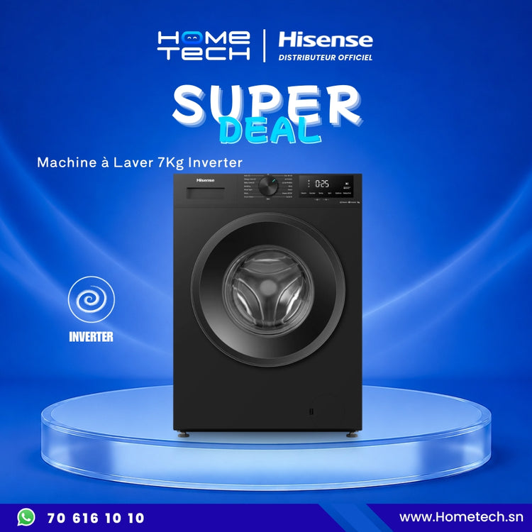 Hisense Machine A Laver Front-Load 7 KGS WF117022BK Inverter