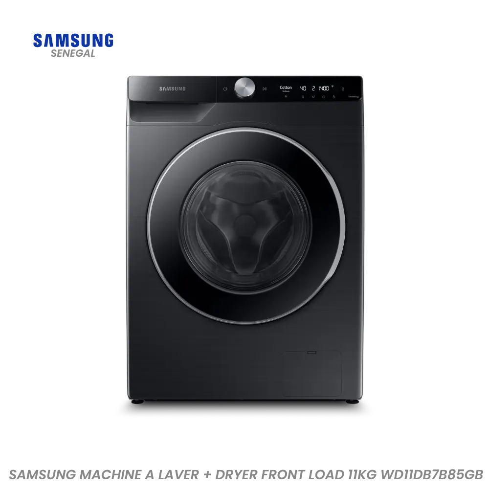 SAMSUNG MACHINE A LAVER + DRYER FRONT LOAD 11KG WD11DB7B85GB Hometech SA