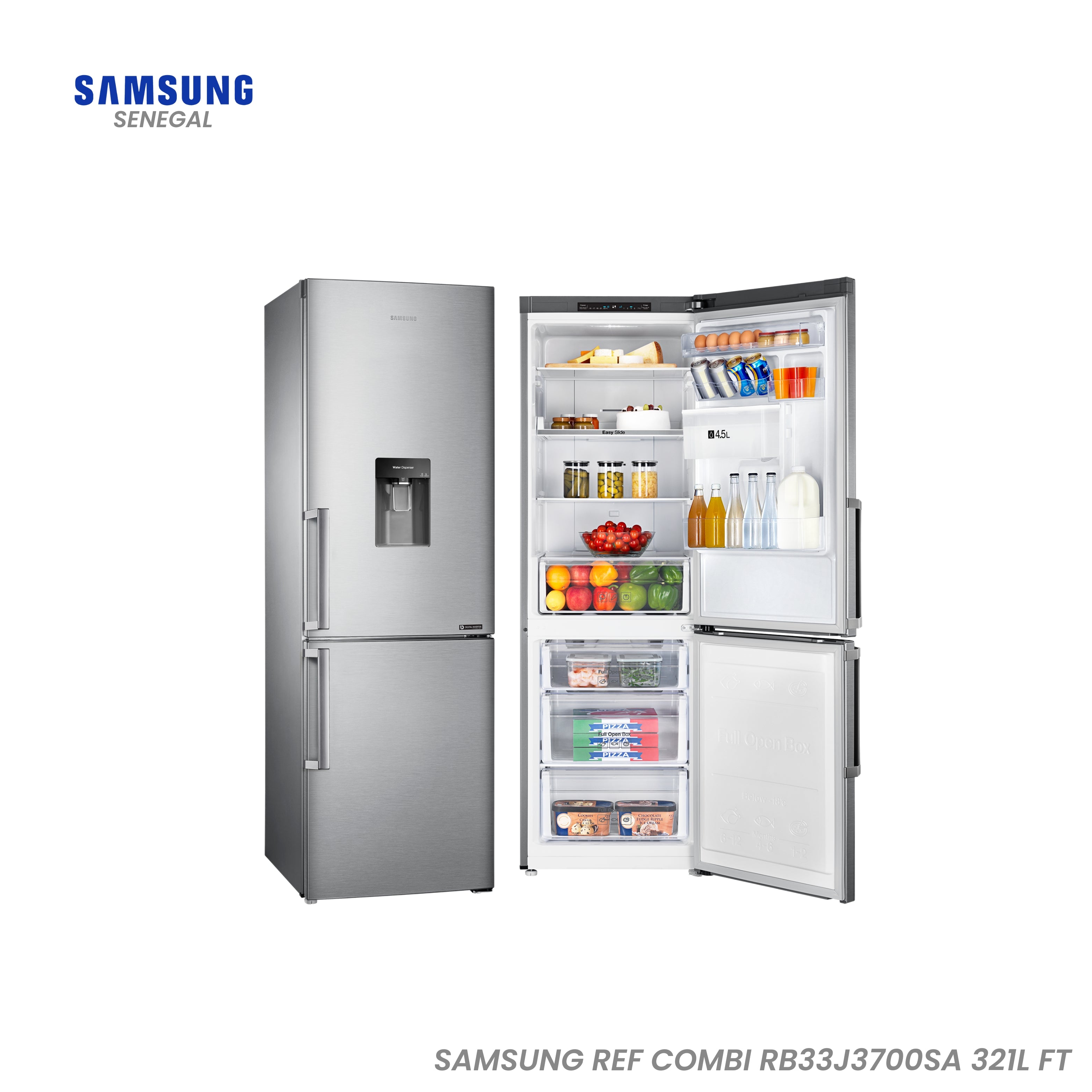 Samsung REF COMBI RB33J3700SA 321L FT