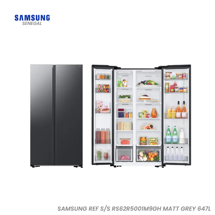 SAMSUNG REF S/S RS62R5001M9GH MATT GREY 647L Hometech SA