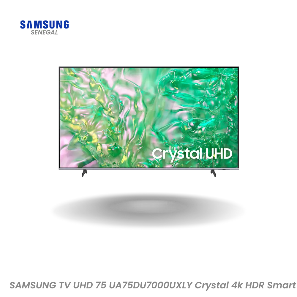 SAMSUNG TV UHD 75 UA75DU7000UXLY Crystal 4k HDR Smart Hometech SA