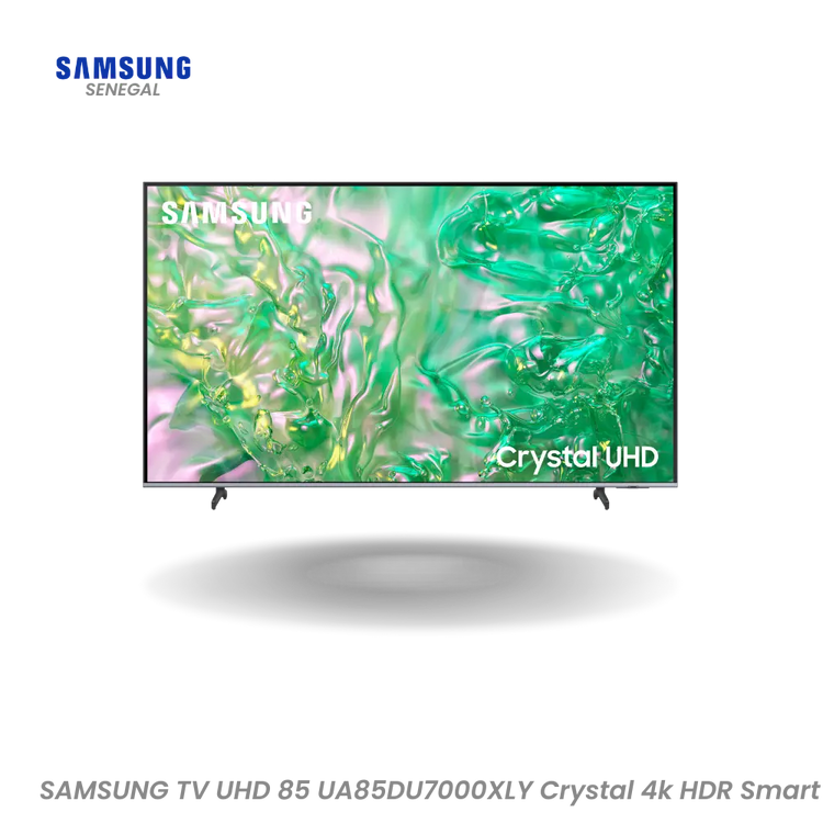 SAMSUNG TV UHD 85 UA85DU7000XLY Crystal 4k HDR Smart Hometech SA