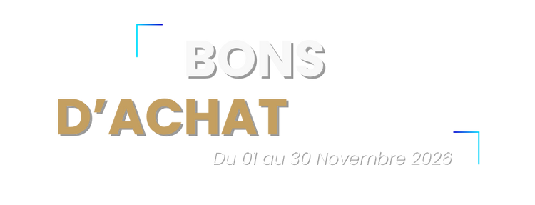 Bons d’achat Black Friday, du 1er au 30 novembre 2026
