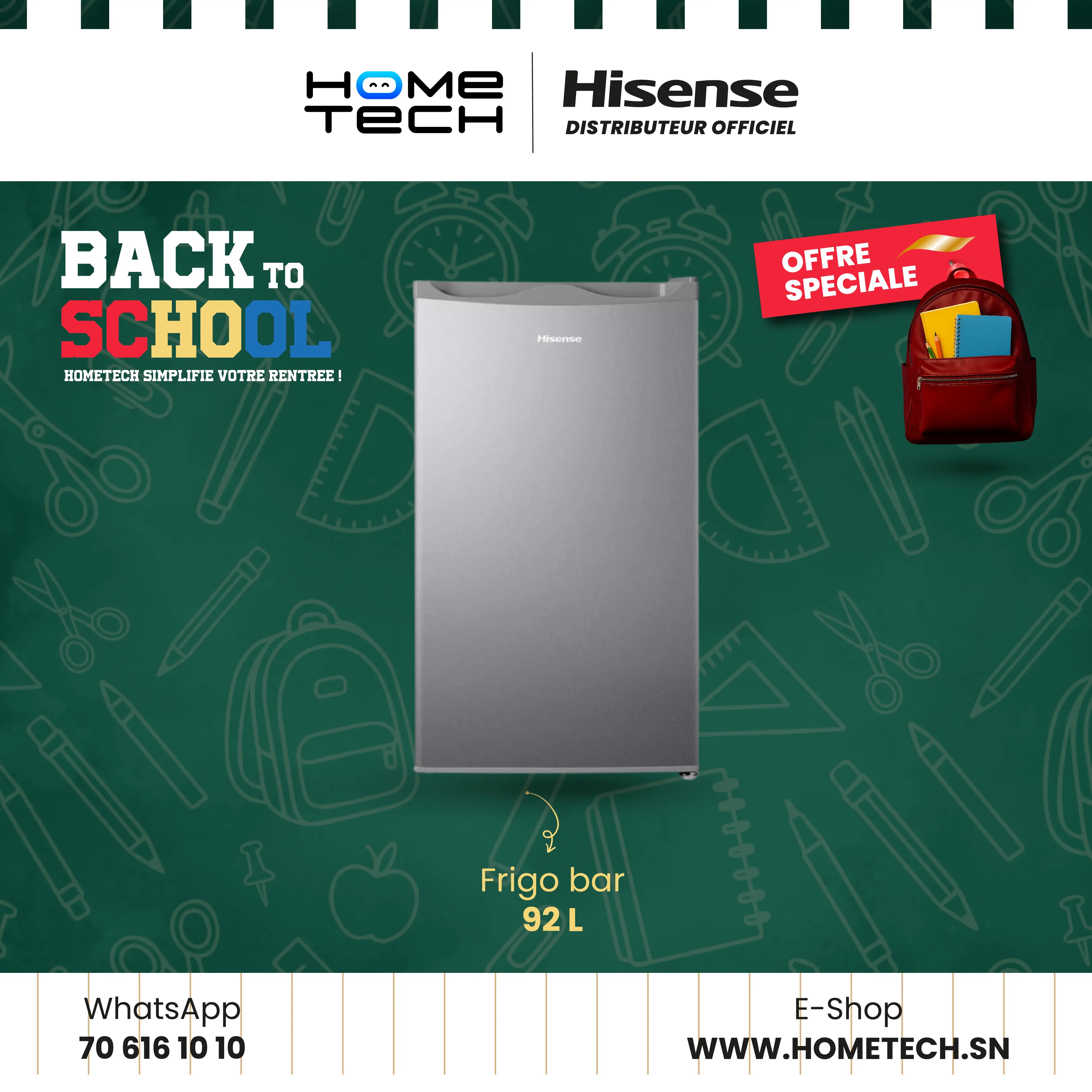 HISENSE FRIGO BAR RS-12DR4HA 92L Hometech SA