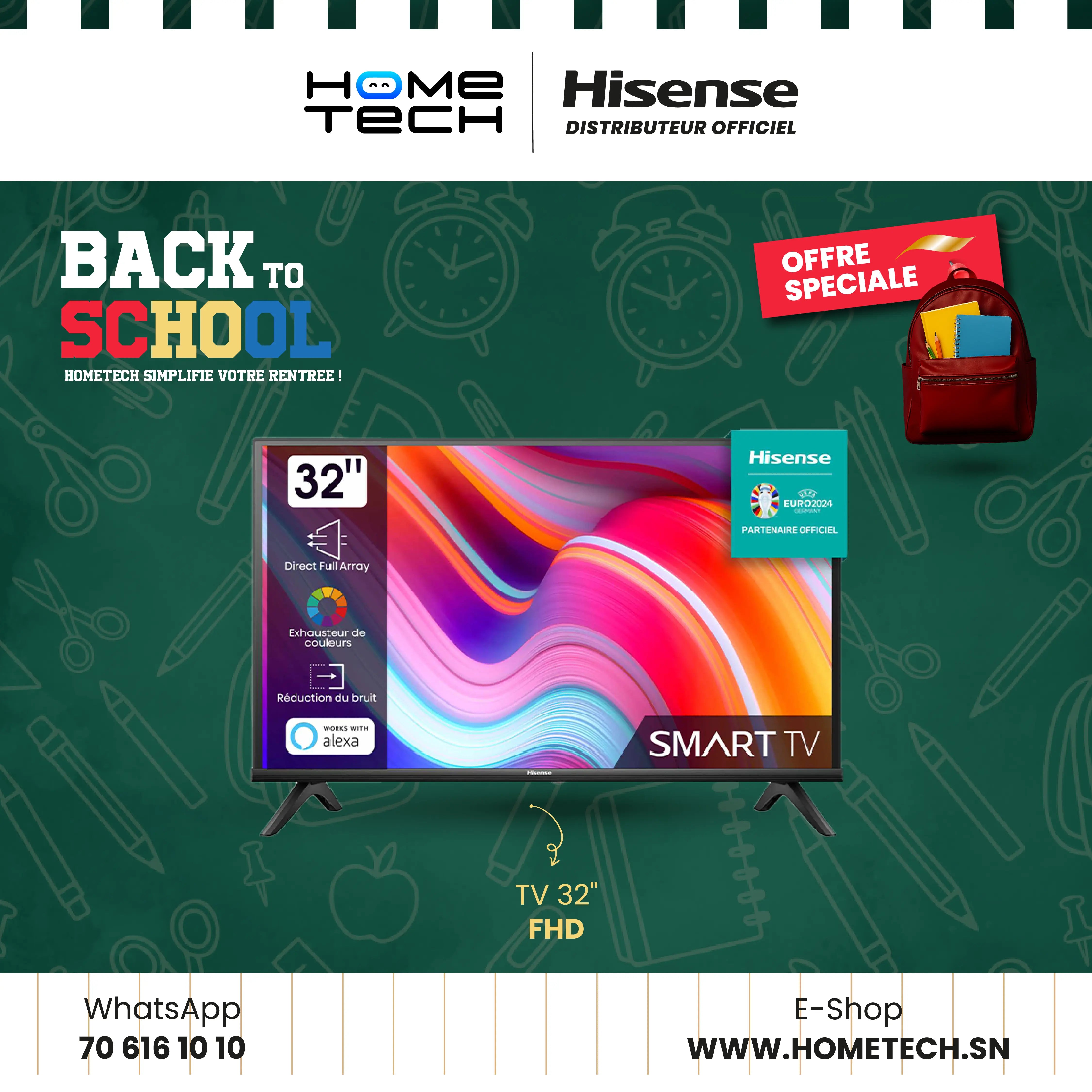 HISENSE TV 32A4GS SMART VIDAA Hometech SA